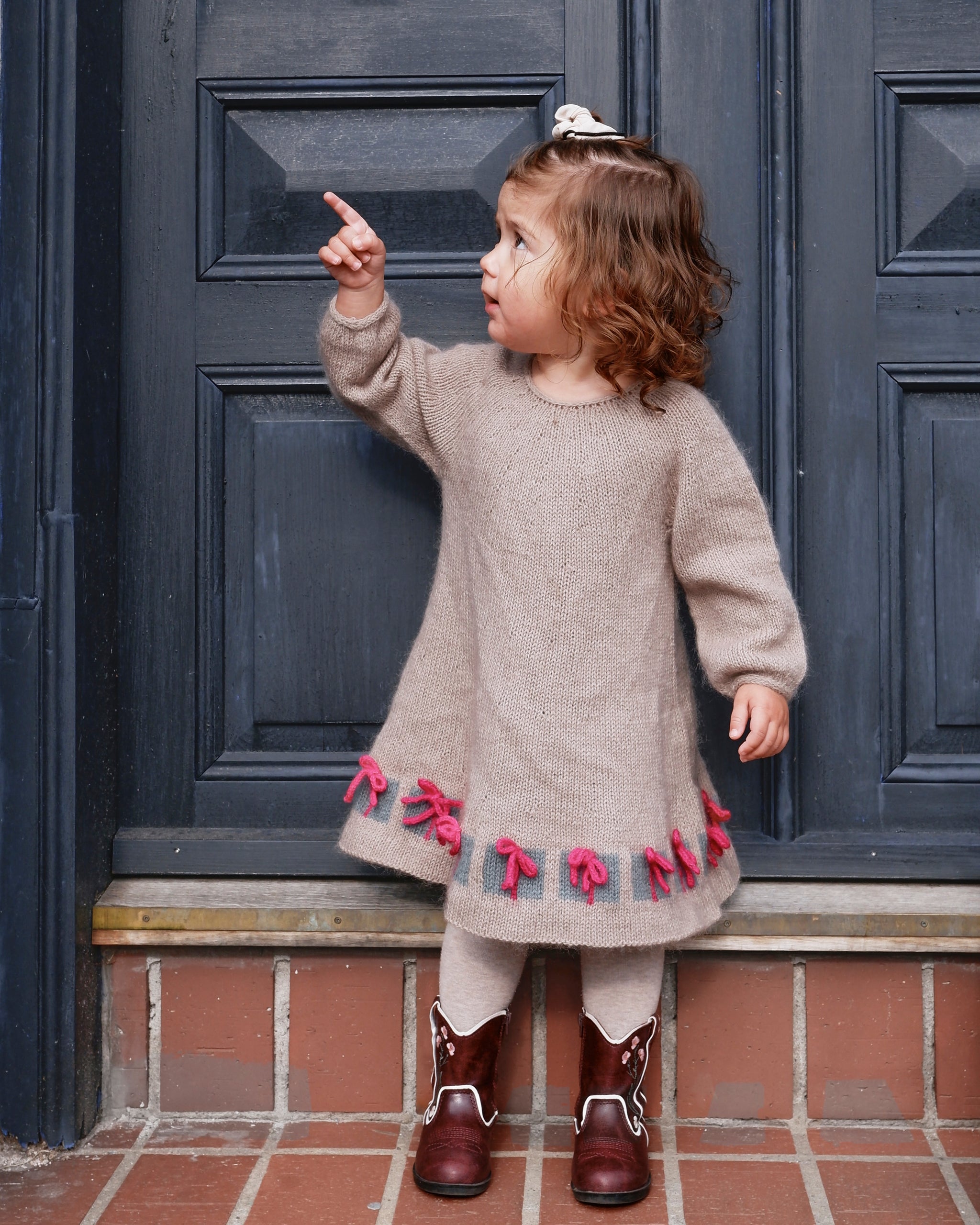 christmas knitted dresses white christmas dresses Ianna sweater dress Line & Dot