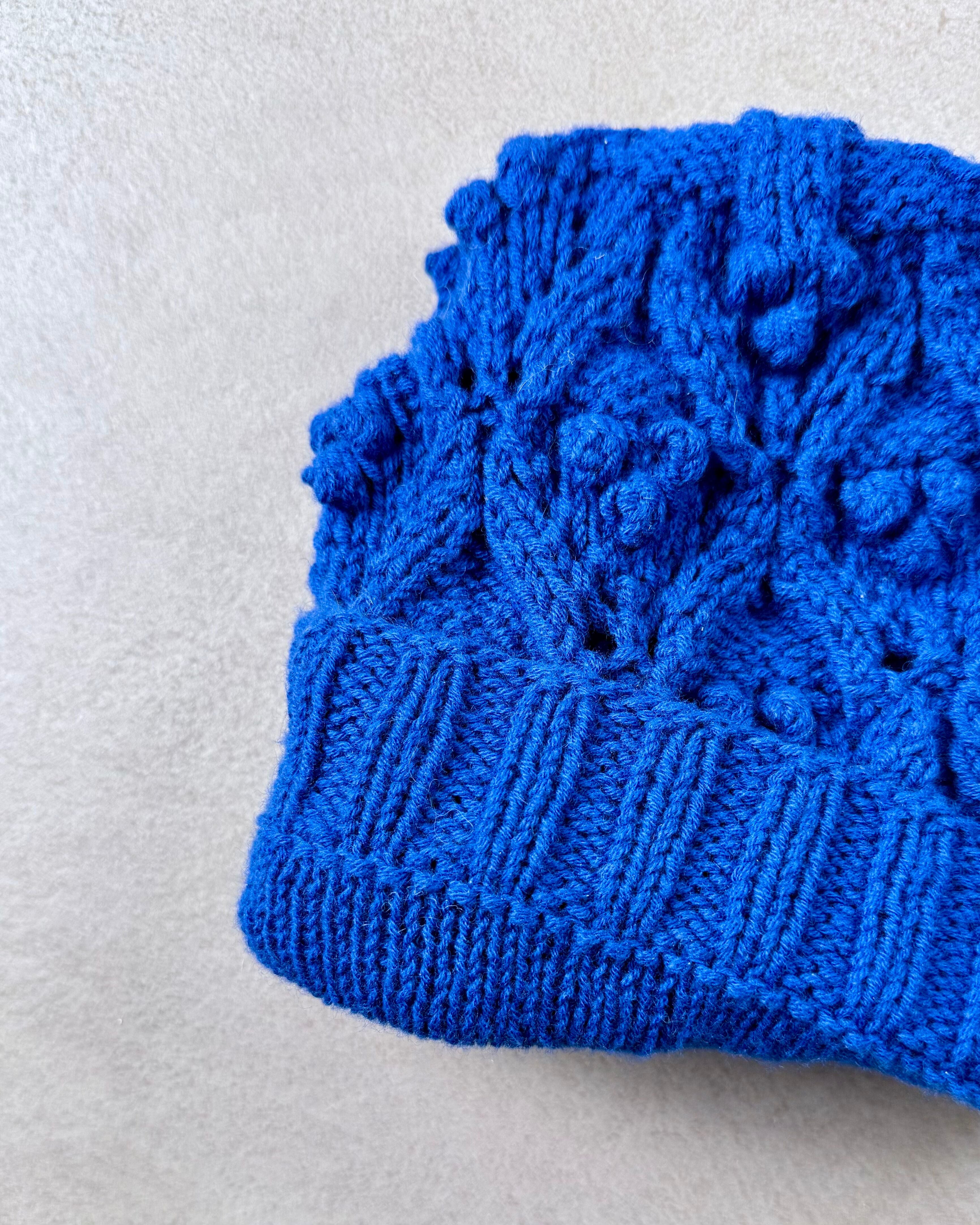 Chunky Lace Beanie - English