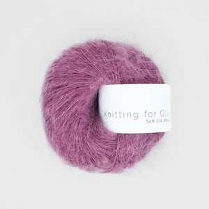 Knitting for Olive Soft Silk Mohair Blackberry Ice Cream