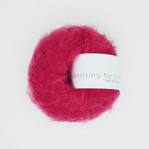 Knitting for Olive Soft Silk Mohair Raspberry Red