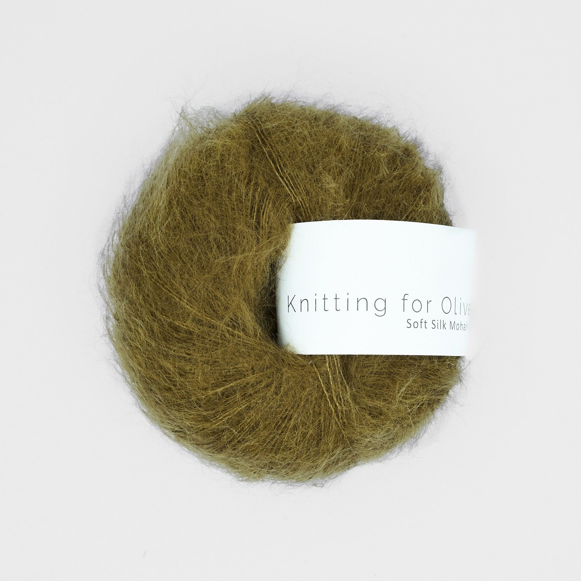 Knitting for Olive Soft Silk Mohair - Green Ocher