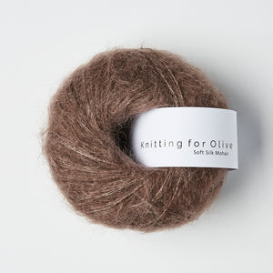 Knitting for Olive Soft Silk Mohair Plum