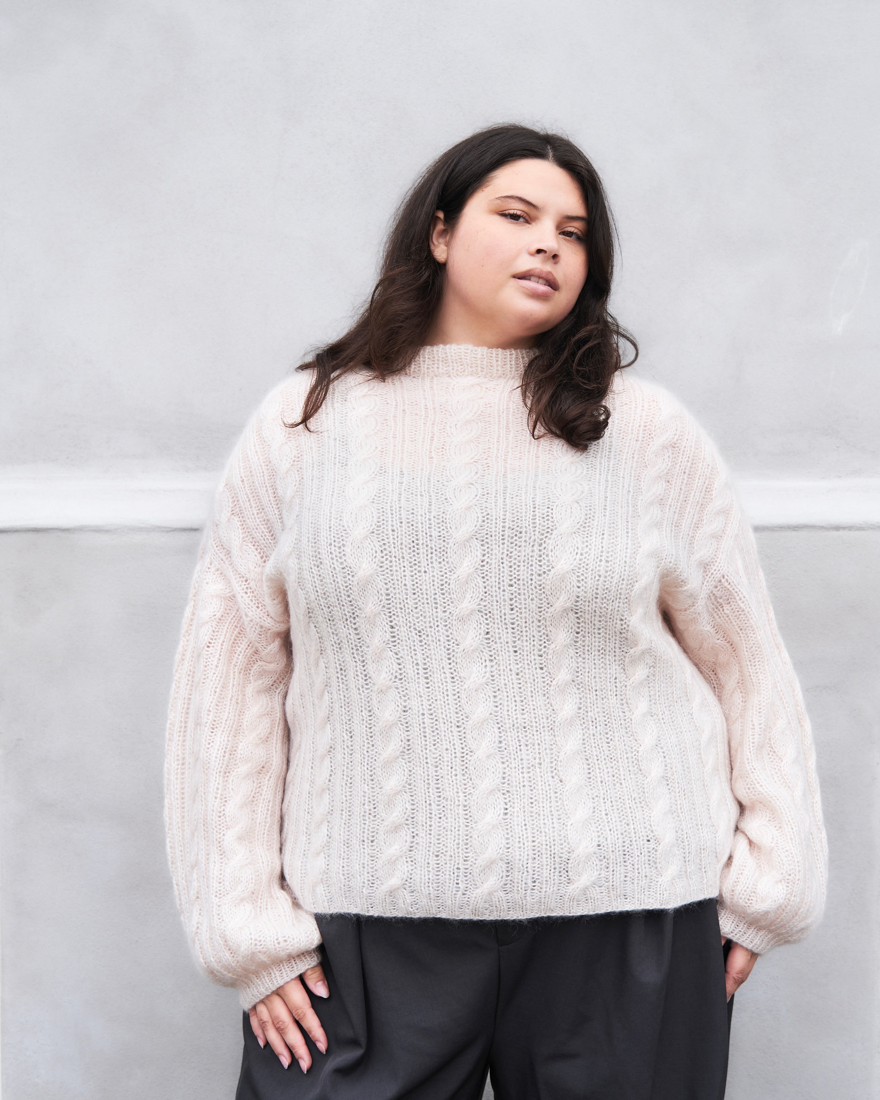 Ribbed Cable Sweater