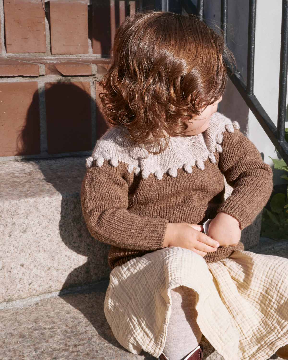 String Sweater Pearls-on-a-string Sweater