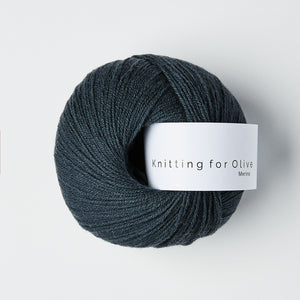 Knitting for Olive Merino - Deep Petroleum Blue