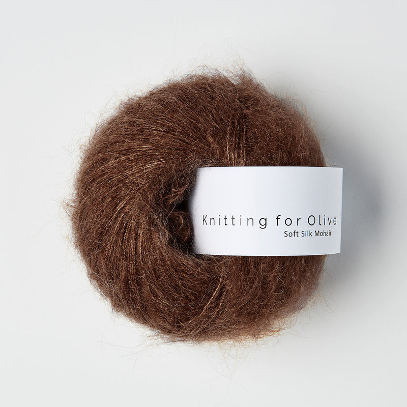 Knitting for Olive Soft Silk Mohair - Dark Cognac
