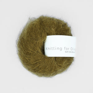 Knitting for Olive Soft Silk Mohair  Green Ocher