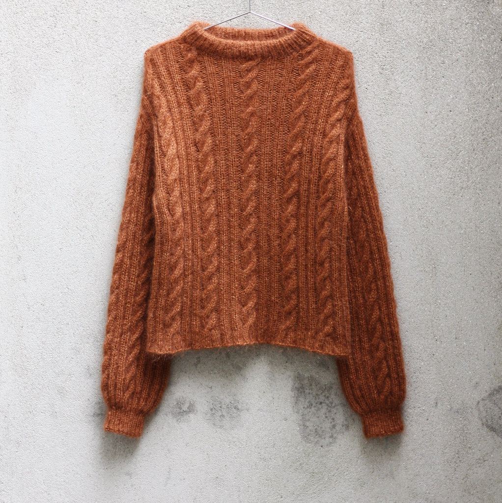 Ribbed Cable Sweater - English – knittingforolive.com