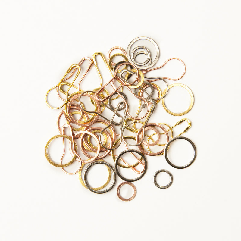 Cocoknits Original Colored Ring Stitch Markers - Knitting Tools