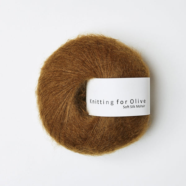 Knitting for Olive Soft Silk Mohair - Ocher Brown