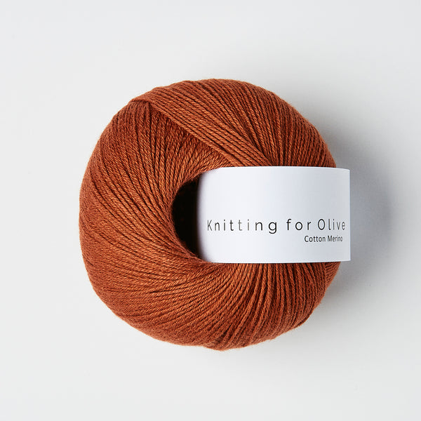 Knitting for Olive Cotton Merino - Rust