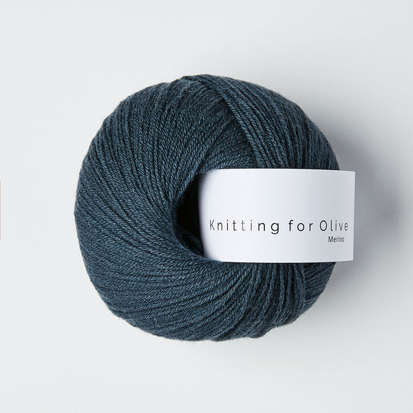 Knitting for Olive Merino - Deep Petroleum Blue