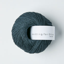 Knitting for Olive Pure Silk - Deep Petroleum Blue
