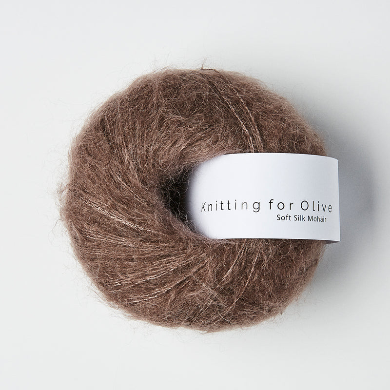 Knitting for Olive Soft Silk Mohair - Plum Clay