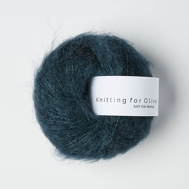 Knitting for Olive Soft Silk Mohair - Deep Petroleum Blue