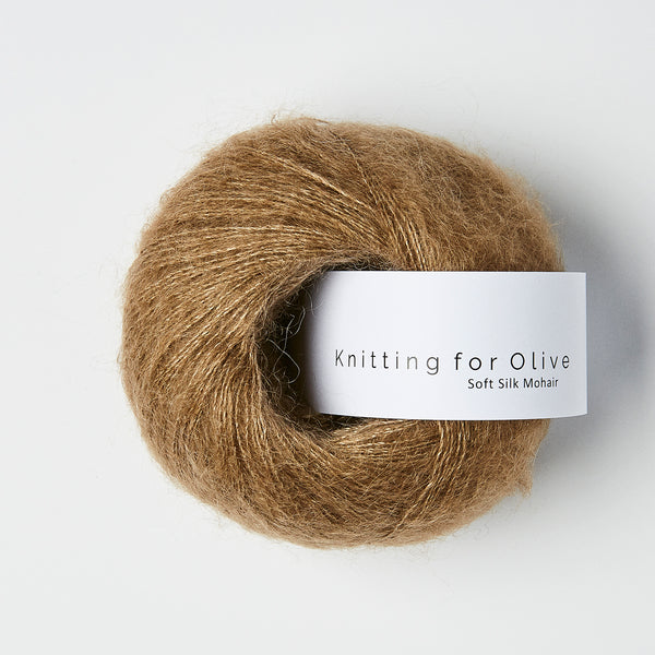 Knitting for Olive Soft Silk Mohair - Nut Brown