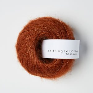 Knitting for Olive Soft Silk Mohair - Rust