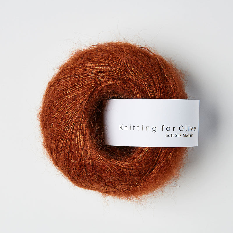 Knitting for Olive Soft Silk Mohair - Rust