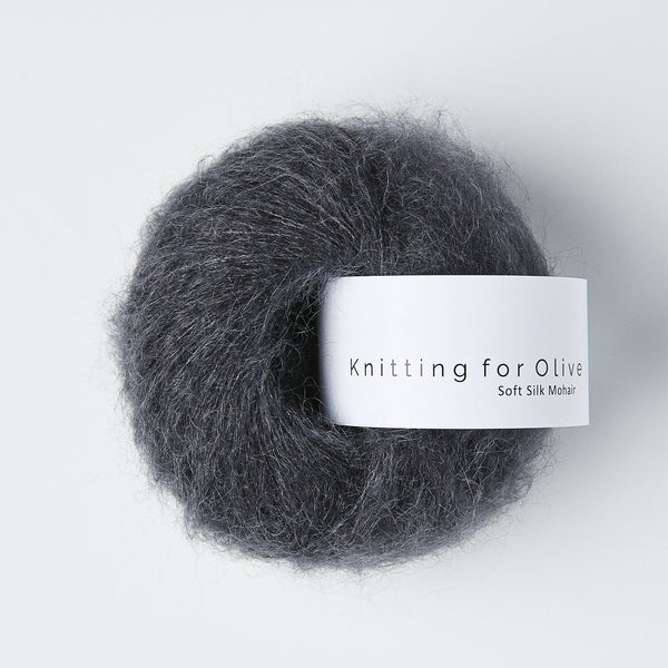 Knitting for Olive Soft Silk Mohair - Slate Gray