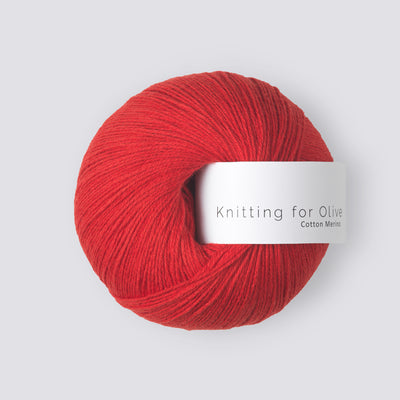 Knitting for Olive Cotton Merino - Rote Johannisbeere