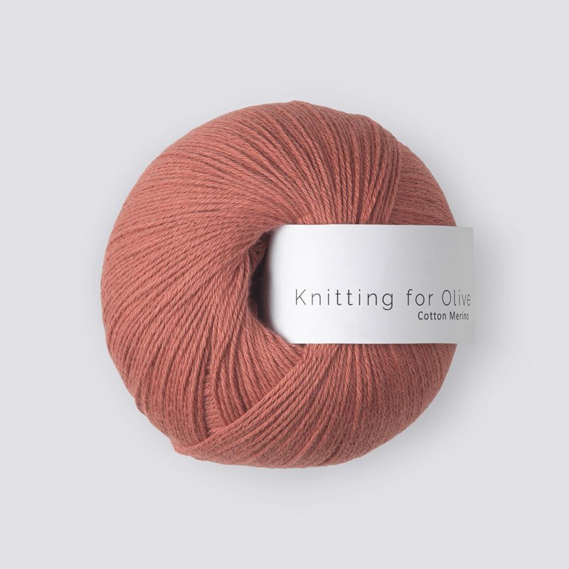 Knitting for  Olive Cotton Merino - Terracotta Rose