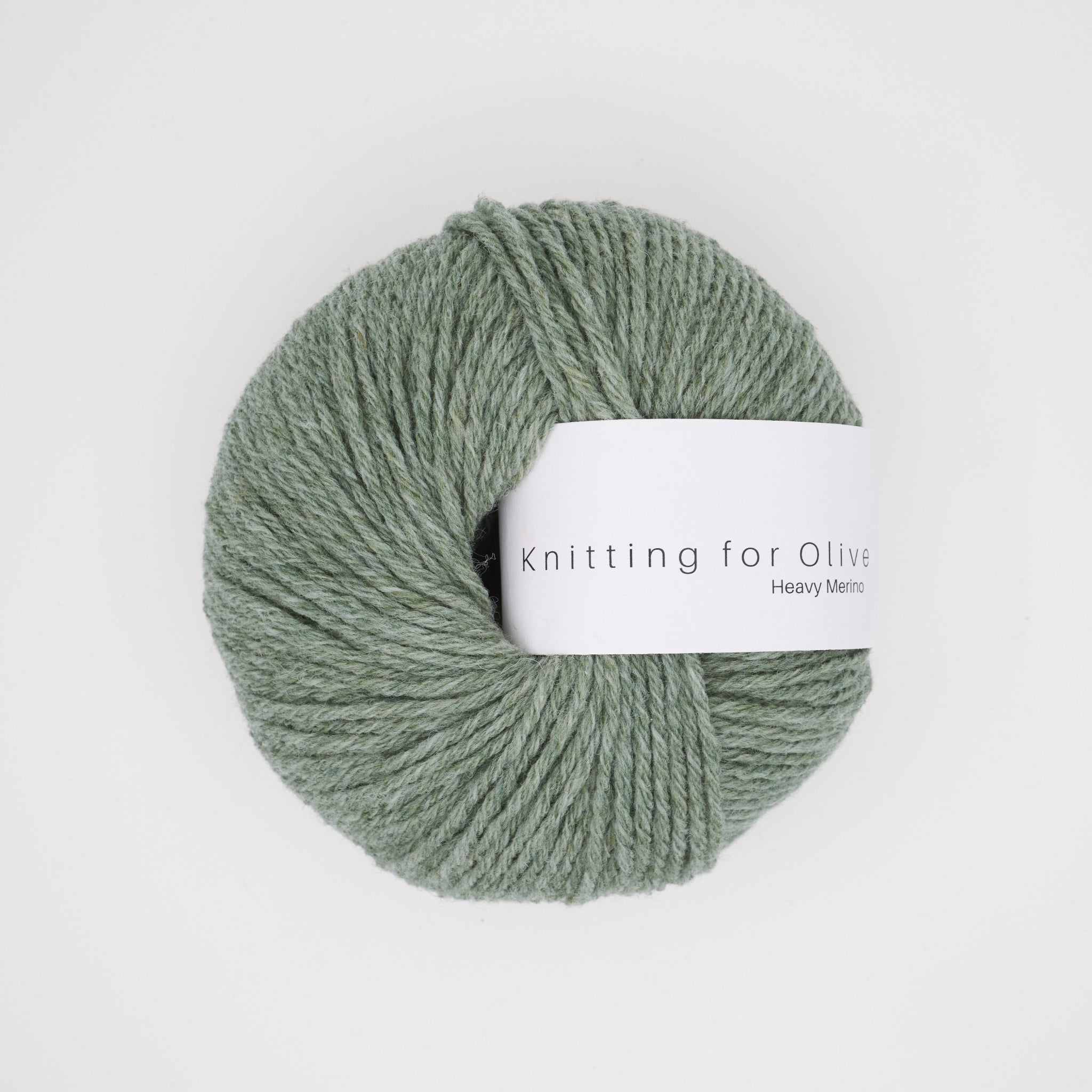 Stricken für Olive HEAVY Merino - Eukalyptus