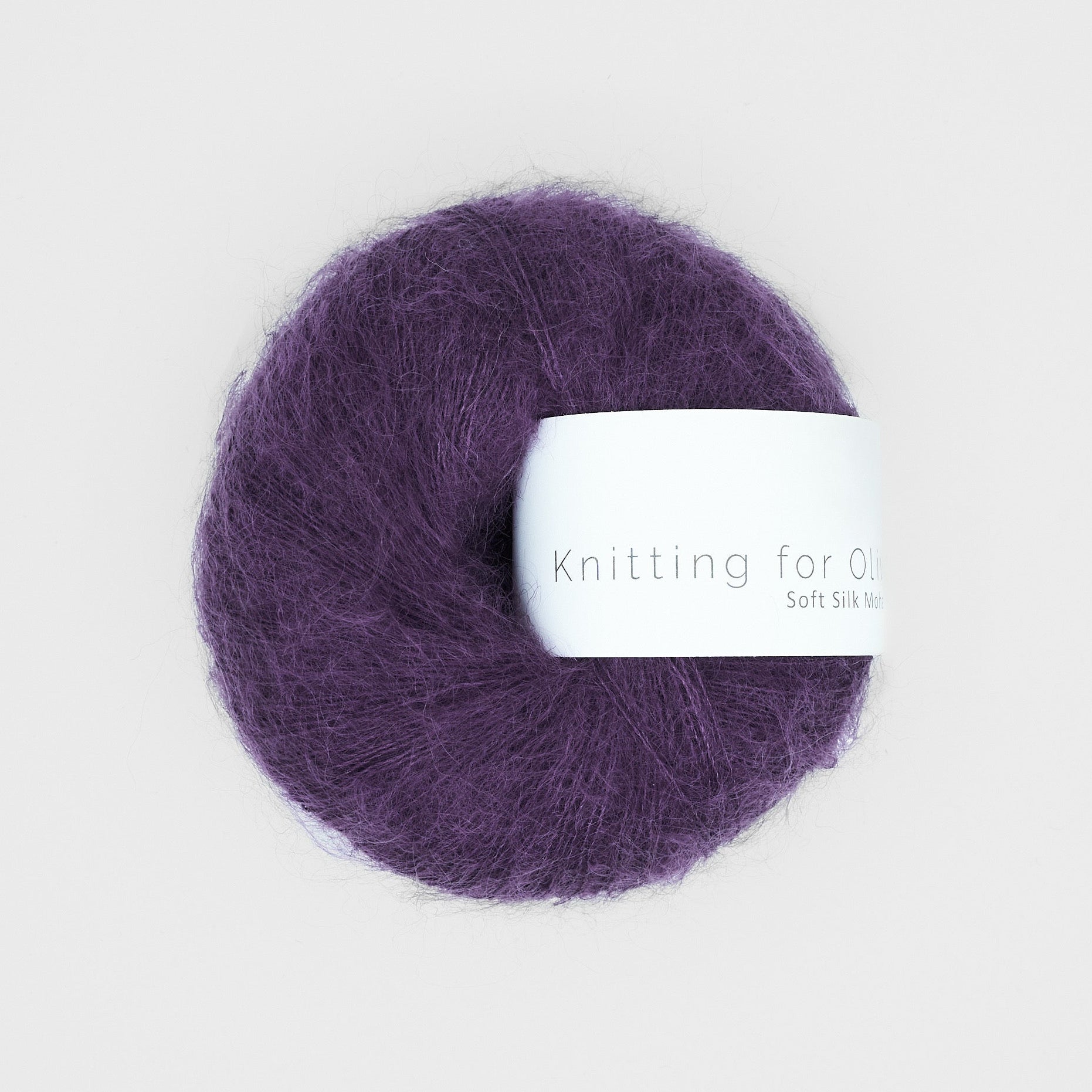 Knitting for Olive Soft Silk Mohair  Plum