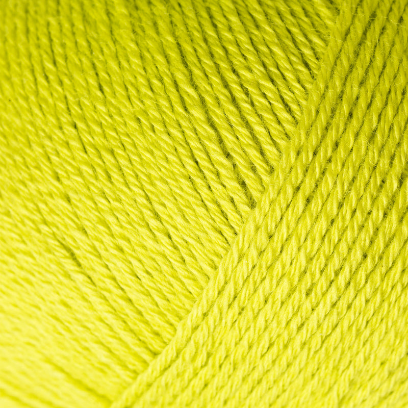 Stricken für Olive Cotton Merino - Lime Yellow