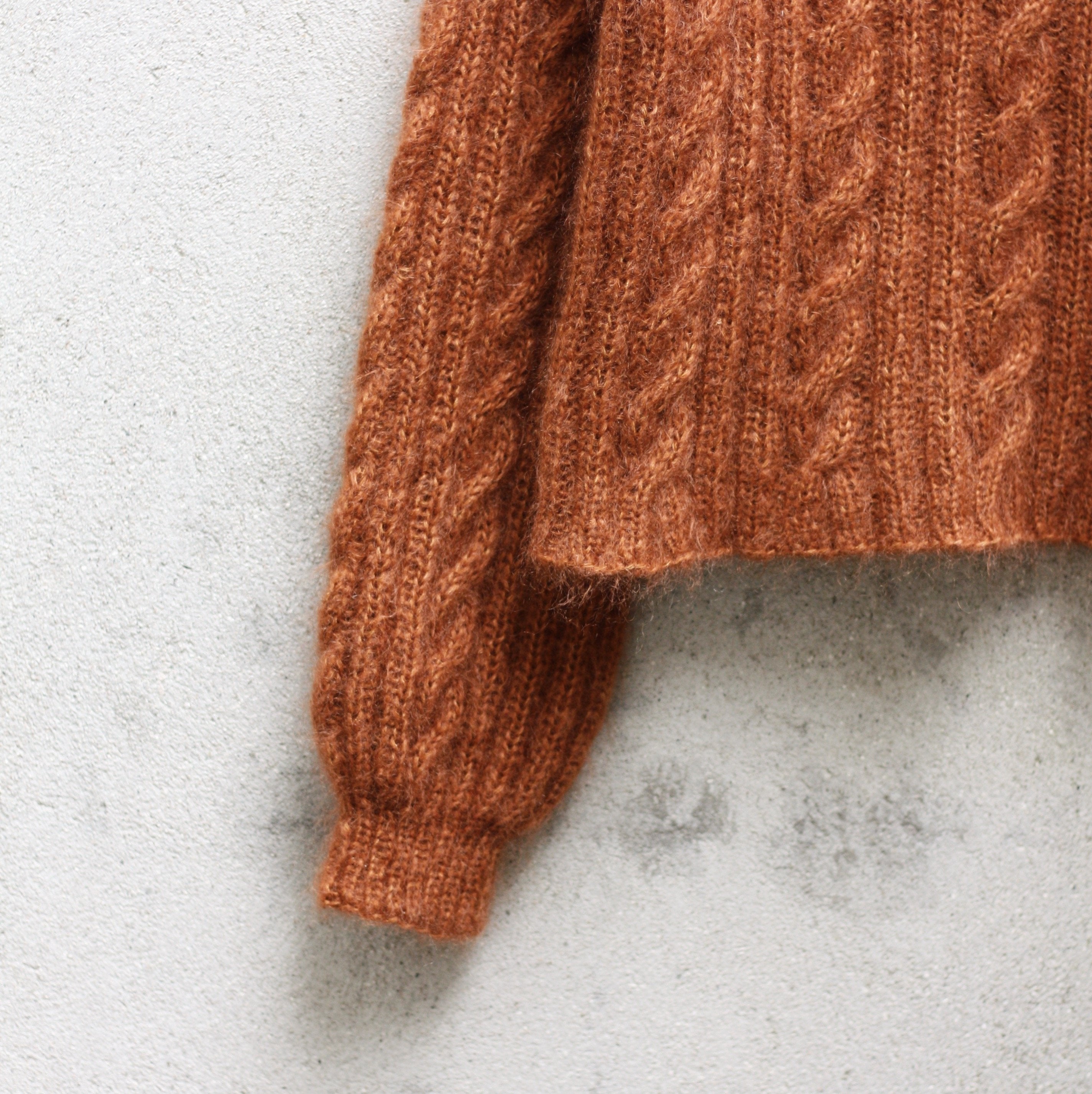 Ribbed Cable Sweater<br>