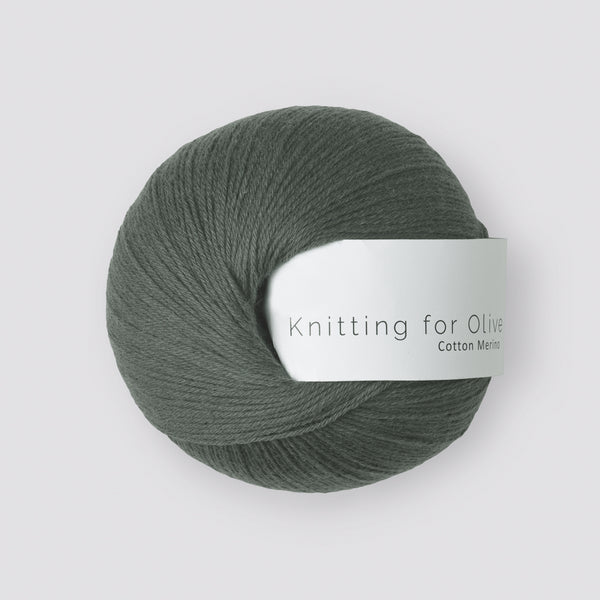 Knitting for Olive Cotton Merino - Dark Sea Green<br>