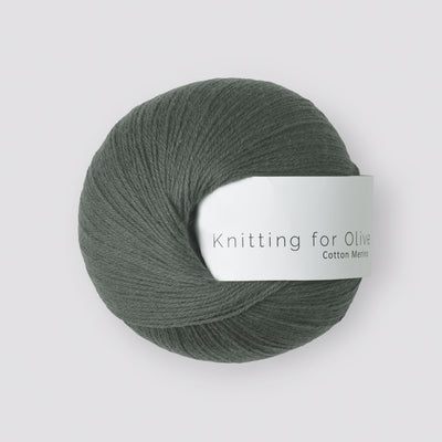 Knitting for Olive Cotton Merino - Dark Sea Green<br>