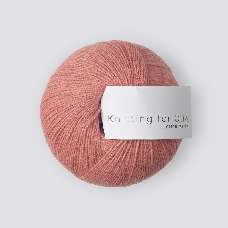 Knitting for Olive Cotton Merino - Rhubarb Rose<br>