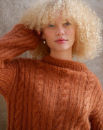 Ribbed Cable Sweater<br>