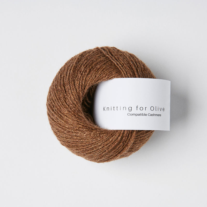 Knitting for Olive Compatible Cashmere - Dark Cognac<br>