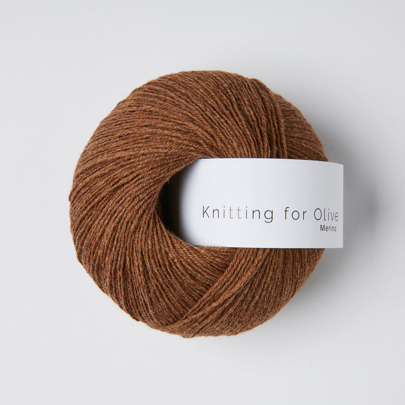 Knitting for Olive Merino - Dark Cognac<br>