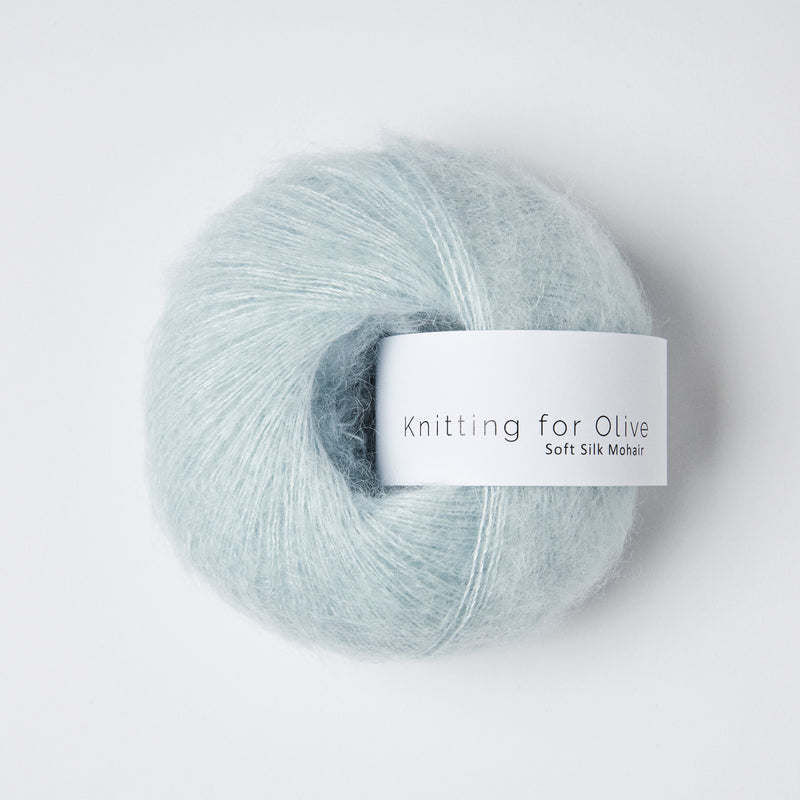 Knitting for Olive Soft Silk Mohair - Ice Blue<br>