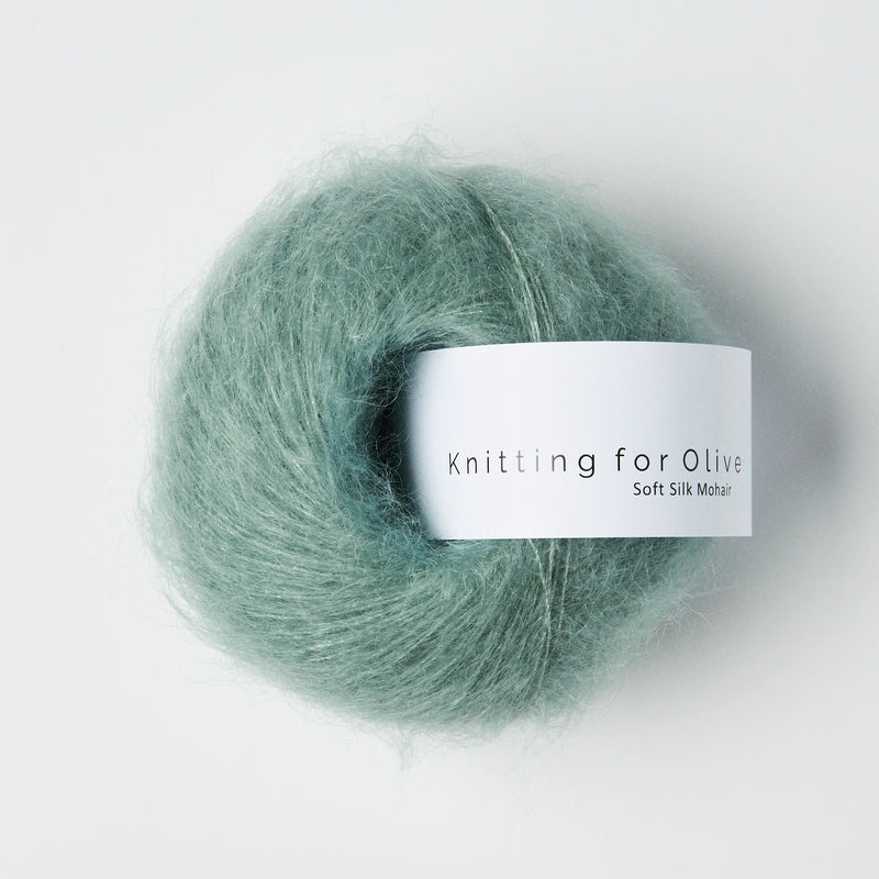 Knitting for Olive Soft Silk Mohair - Dusty Aqua<br>