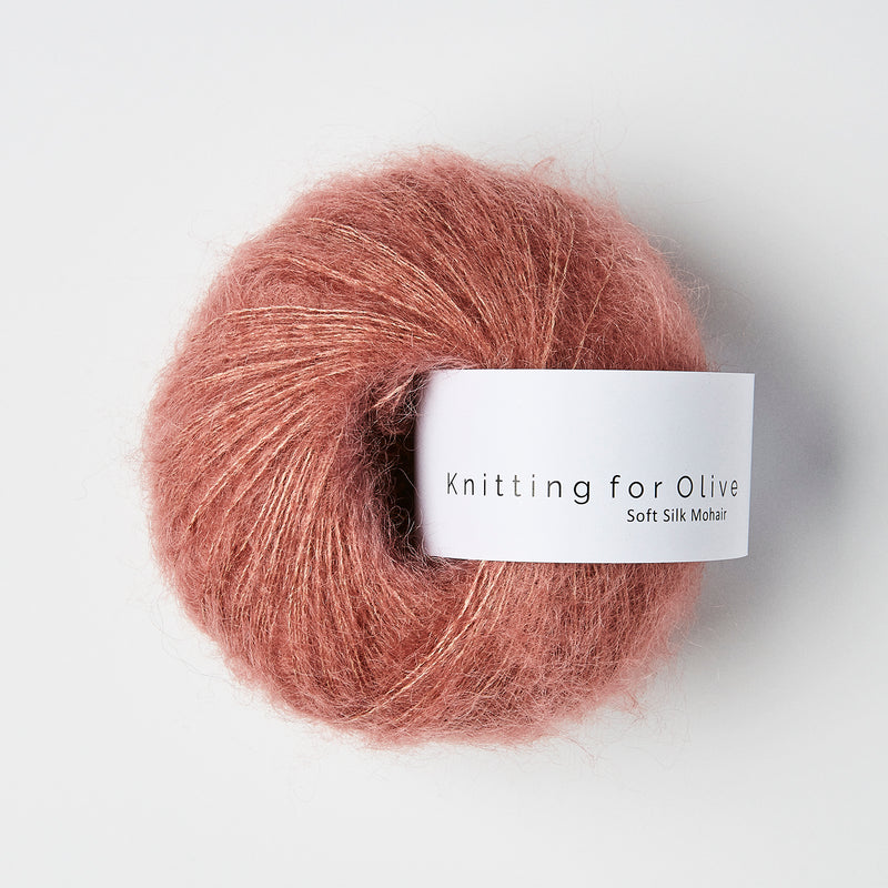 Knitting for Olive Soft Silk Mohair - Plum Rose<br>