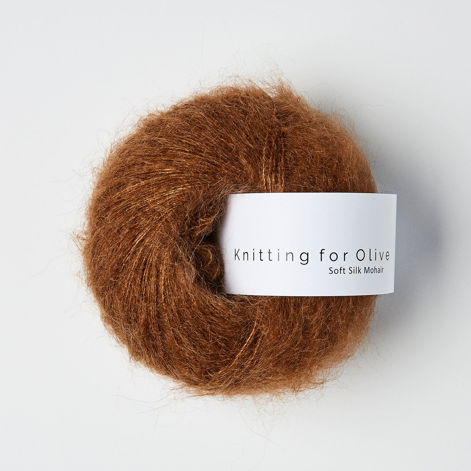 Knitting for Olive Soft Silk Mohair - Dark Cognac<br>