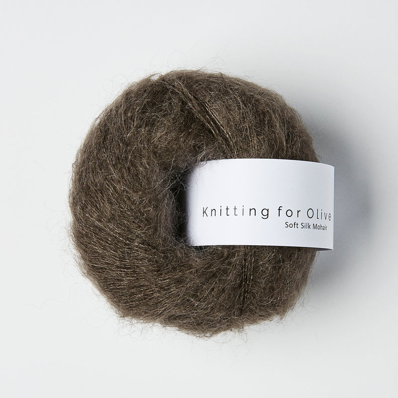 Knitting for Olive Soft Silk Mohair - Dark Moose<br>