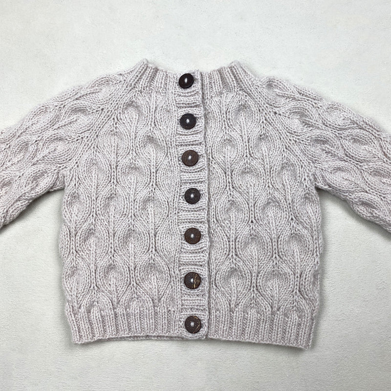 Olivenfarget cardigan