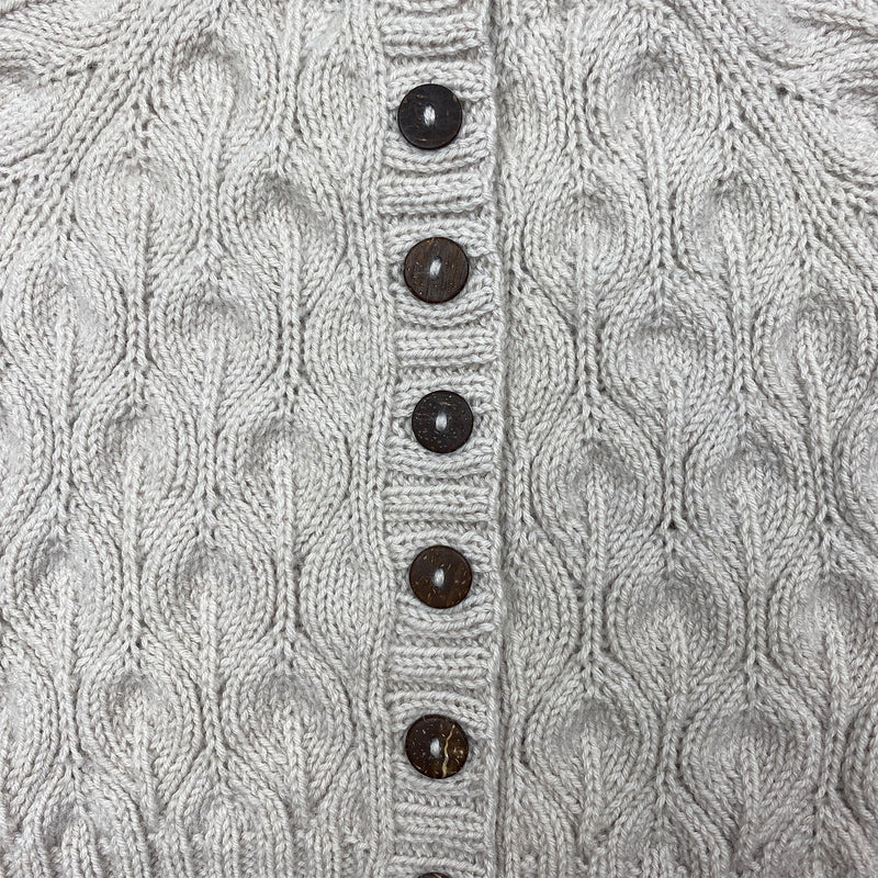 Olivenfarget cardigan