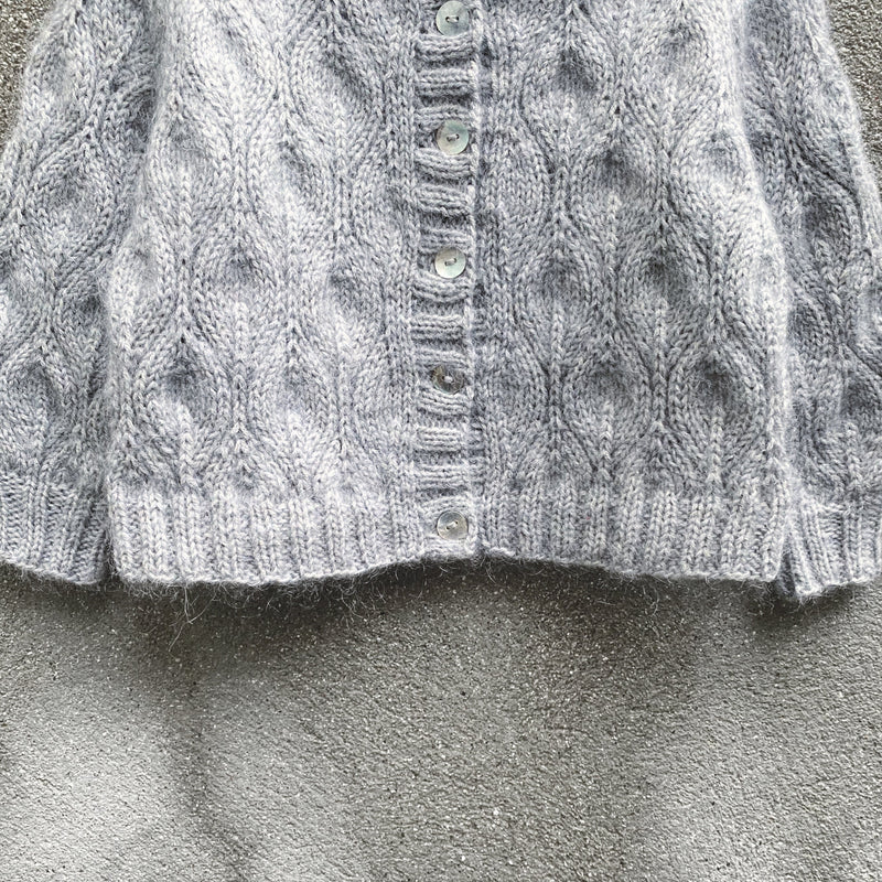 Olivenfarget cardigan