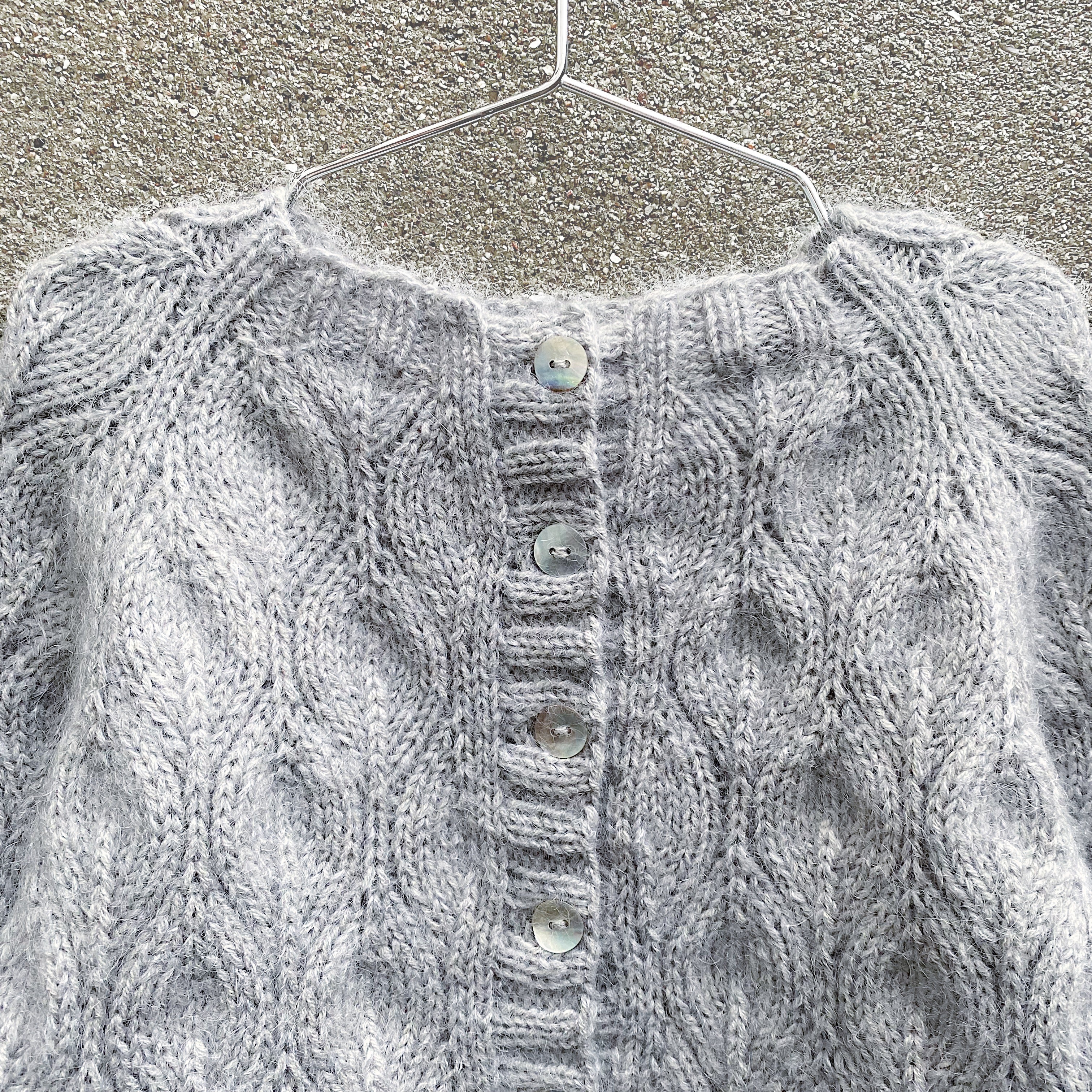 Olivenfarget cardigan