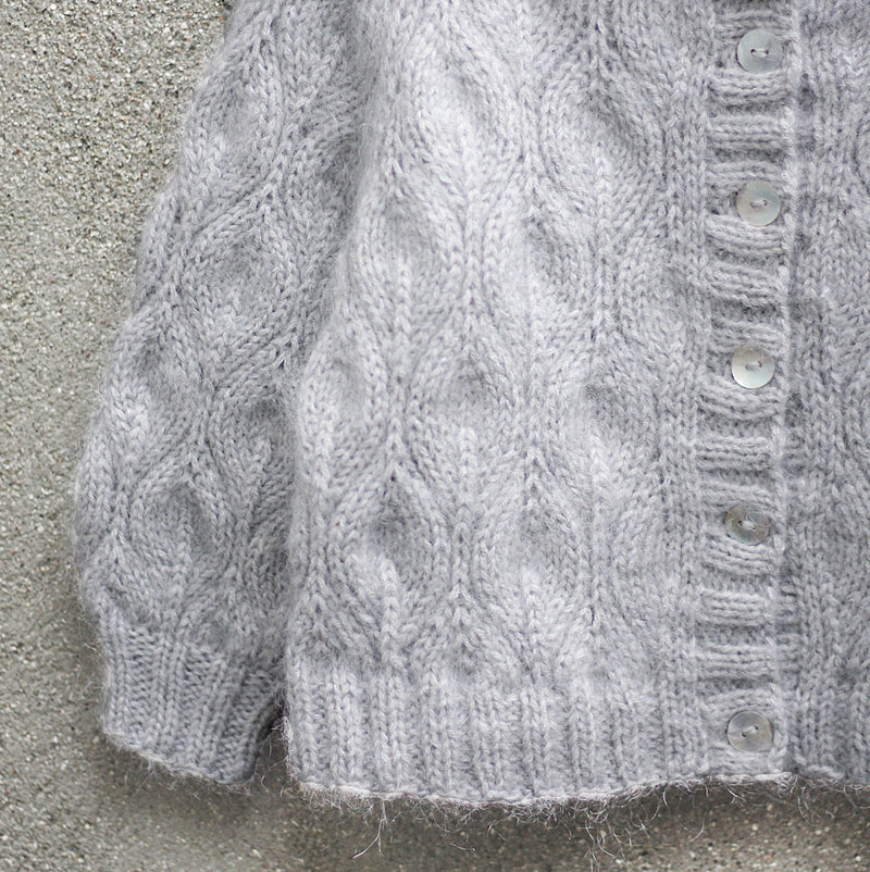 Olivenfarget cardigan