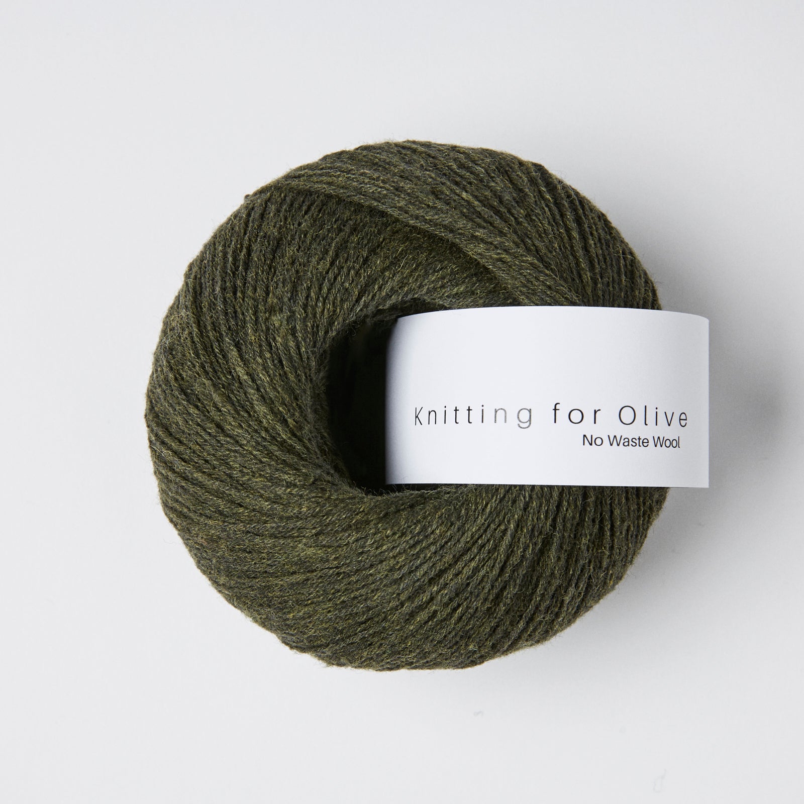 Breien voor Olijfje No Waste Wool - Leigroen