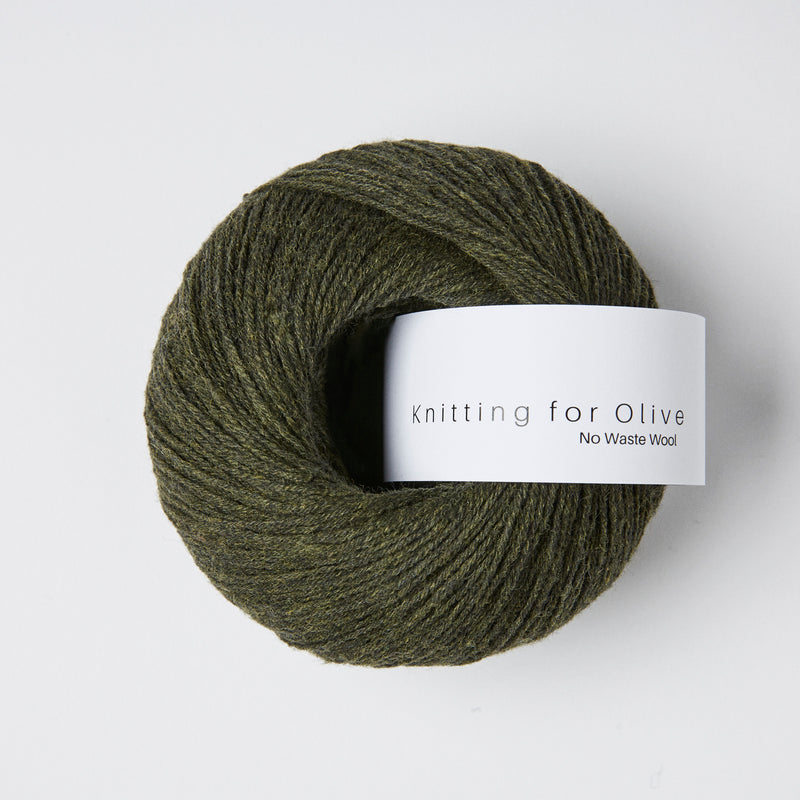 Breien voor Olijfje No Waste Wool - Leigroen